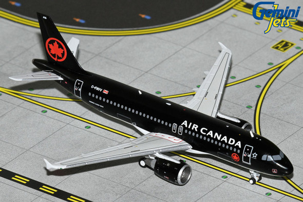 GeminiJets Air Canada Jetz Airbus A320 C-FNVV (Black Colour Scheme) 1/400 GJACA2255