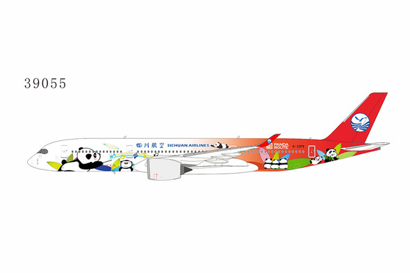 NG Models Sichuan Airlines Airbus A350-900 B-32F8 Panda Route cs (ULTIMATE COLLECTION) 1/400 39055