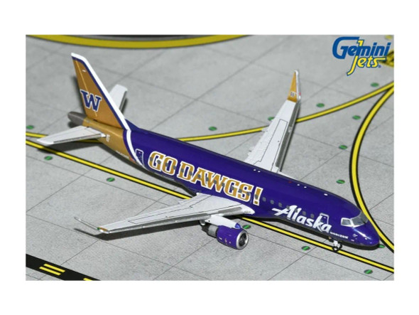 GeminiJets Alaska Airlines/Horizon Air Embraer E175LR N662QX University Of Washington "Go Dawgs" 1/400 GJASA2251