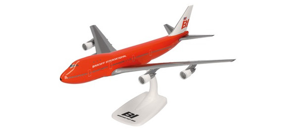Herpa Braniff International Boeing 747-100 "Big Pumpkin" Snap-fit 1/250