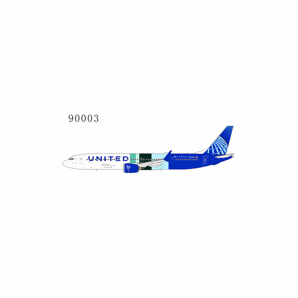 NG Model United Airlines Boeing 737 MAX 10 N27602 with "ecoDemonstrator Explorer" sticker 1/400 90003