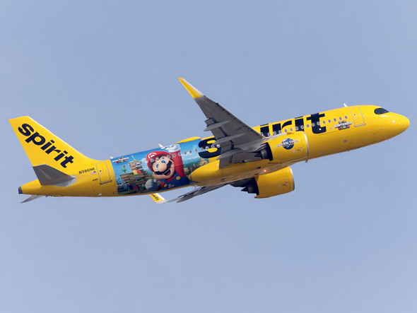 Phoenix Spirit Airlines Airbus A320Neo Nintendo Mario N986NK 1/400