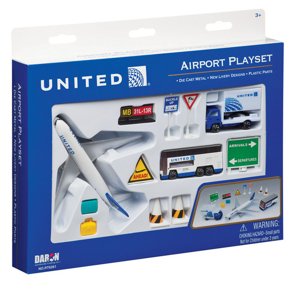 United Airlines Airport Playset Toy