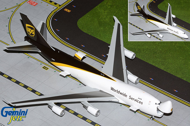 GeminiJets UPS Airlines Boeing 747-400F (SCD) Interactive Series N580UP 1/200 G2UPS932