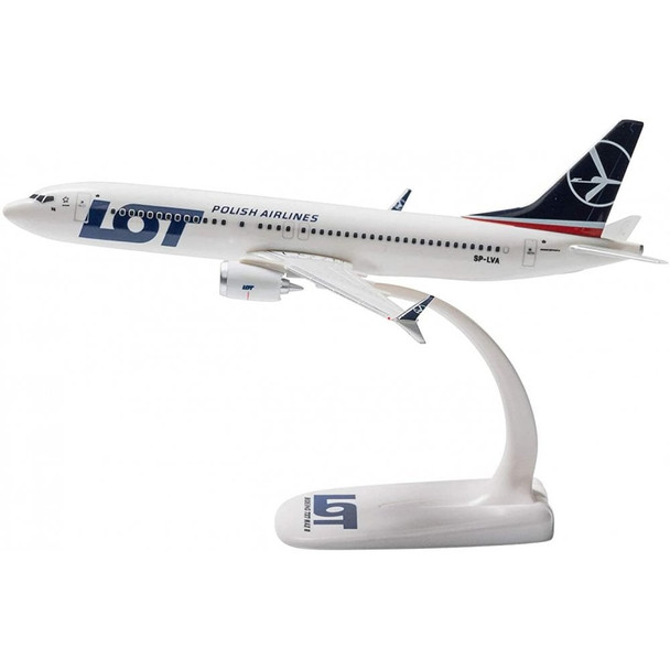 LOT Polish Airlines Boeing 737 MAX 8 Snap-Fit Model Plane 1/200