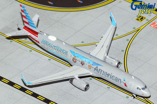 GeminiJets American Airlines A321S "Flagship Valor/Meal of Honor" 1/400 GJAAL2139