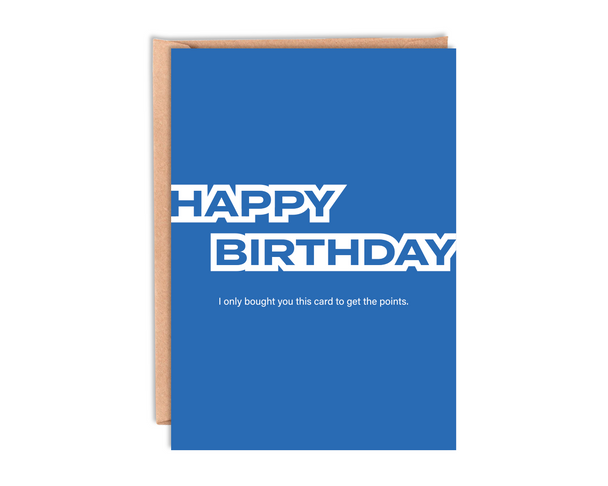 AMEX Points' Birthday Card With Envelope