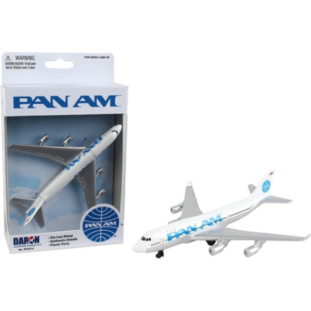 Pan Am Boeing 747 Single Diecast Airplane Model Toy