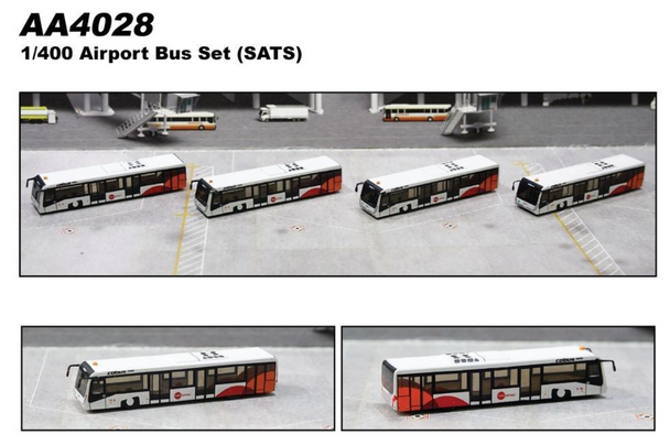 Fantasy Wings SATS Airport Passenger Bus Collection 1/400 AA4028