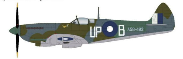 Hobby Master Supermarine Spitfire Mk VIII 'Mac III' A58-492, Royal Australian Air Force (RAAF) 1/48 HA8327