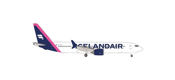 Herpa Icelandair Boeing 737 Max 9 - magenta tail stripe - TF-ICD "Baula" 1/500 537476