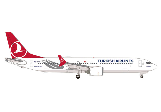 Herpa Turkish Airlines Boeing 737 Max 9 1/500 537483