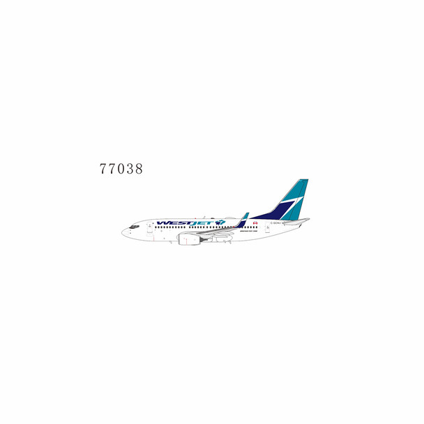NG Model Westjet Airlines Boeing 737-700/w C-GCWJ (with WiFi dome/new logo) 1/400 77038