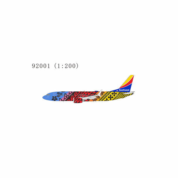 NG Model Southwest Airlines Boeing 737 MAX 8 N8710M (Imua One cs; with metal stand) 1/200 92001