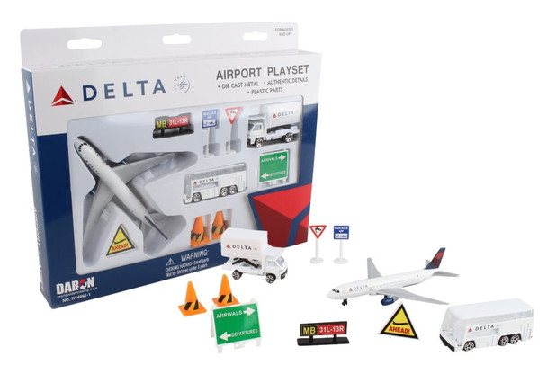 Delta Airlines Model Airport Play Set Toy 