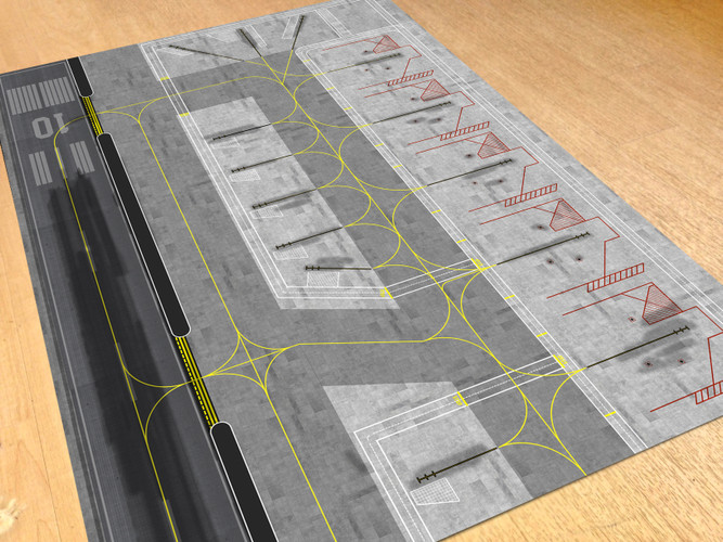 AMS Airport Paper Mat 1/400 & 1/500