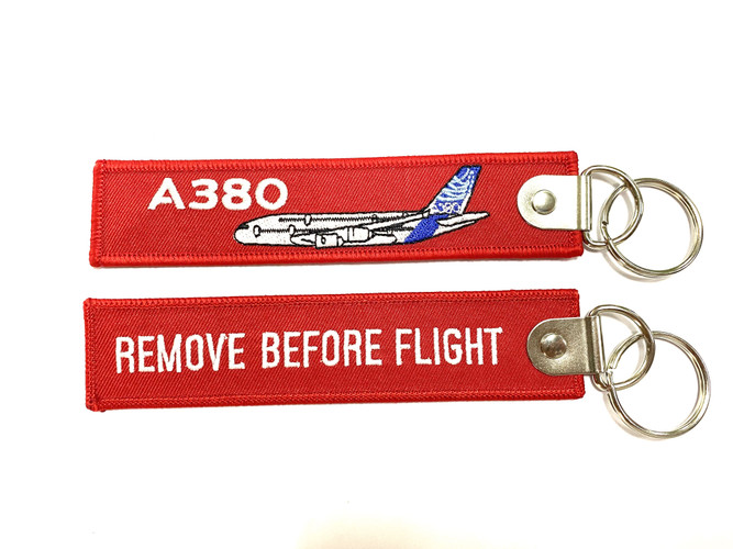 The A380 Remove Before Flight Keychain
