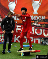 Liverpool's Mo Salah on the INDO BOARD  