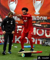 Liverpool's Mo Salah on the INDO BOARD  