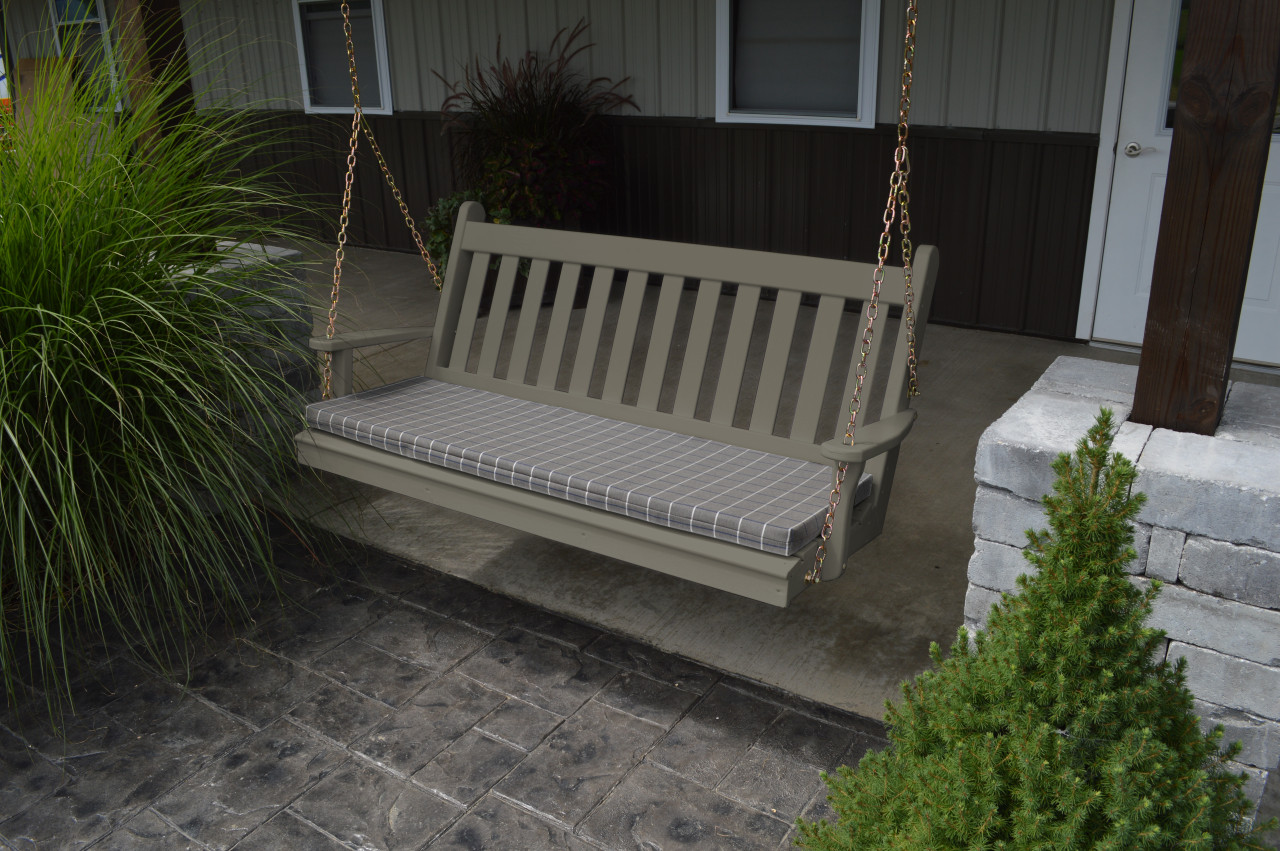 A&L Furniture 5' Bent Oak Porch Swing Chains Included –, 40% OFF