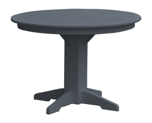 A&L Poly Recycled Plastic 44" Round Dining Table