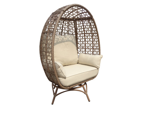 Tortuga Outdoor Rio Vista Swivel Egg Chair – Sandstone
