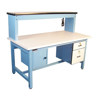 PROLINE 72 in. x 30 in. Technical Work Bench with ESD Laminate Surface, Bench in a Box