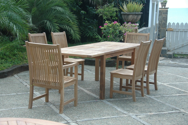 Anderson Teak Bahama Chicago 7-Pieces Dining Set Chair B