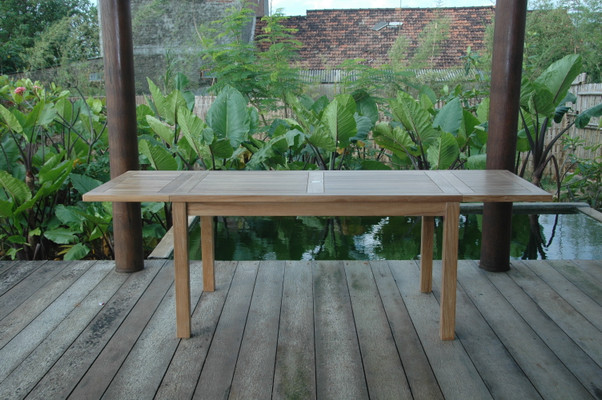 Anderson Teak Bahama 95" Rectangular Table w/ Double Leaf Extensions