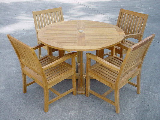 Anderson Teak Tosca Rialto Armchair 5-Pieces Dining Set