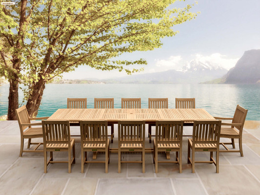 Anderson Teak Valencia Rialto 13-Pieces Dining Set