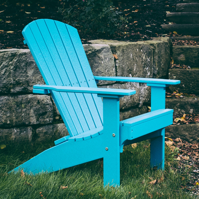 LuxCraft Recycled Plastic Lakeside Adirondack Chair