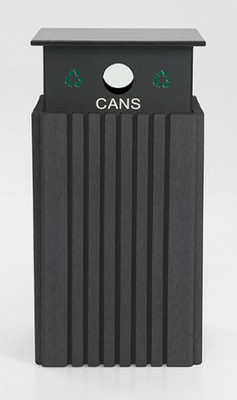 Polly Products 40 Gallon Recycle Receptacle with Can Cap