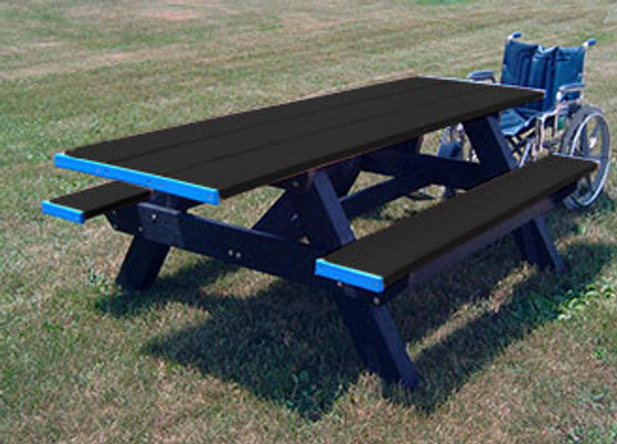 Polly Products Standard Double ADA Picnic Table