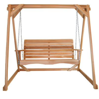 All Things Cedar AF72-S 6 ft. A-Frame Swing Set - Cedar