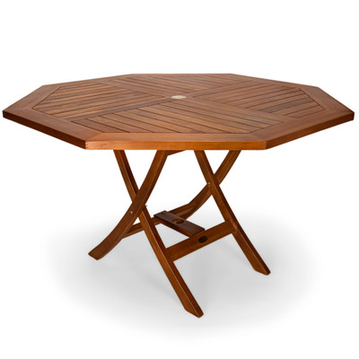 All Things Cedar 4-ft Teak Folding Table - Cedar