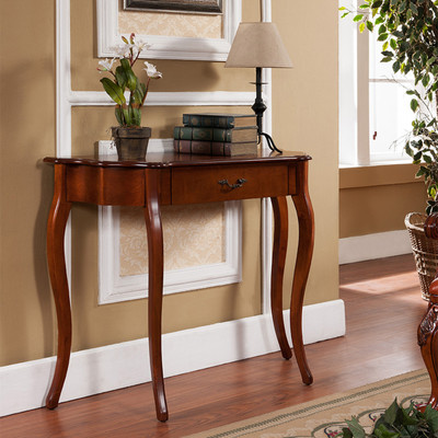 All Things Cedar HR116 Curved Console Table - Cedar