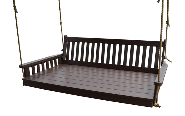 A&L Furniture 75" Poly Traditional English Swingbed