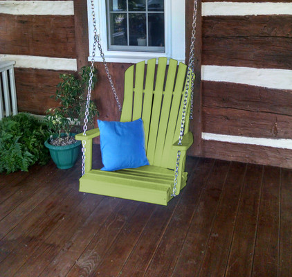 A&L Recycled Plastic Adirondack Chair Swing