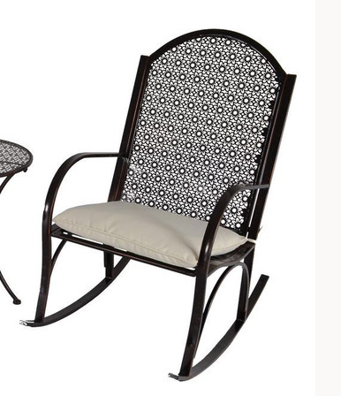 Tortuga Outdoor Garden Rocker – Metal Rocking Chair with Copper Finish ...