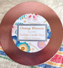 Orange Blossom soy candle in reflective rainbow jar
