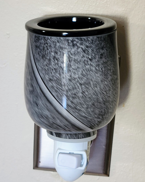Plug-in melter, gray/charcoal, soy wax melts included