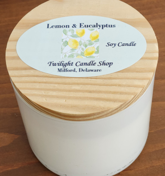 Lemon Eucalyptus 2-wick soy candle