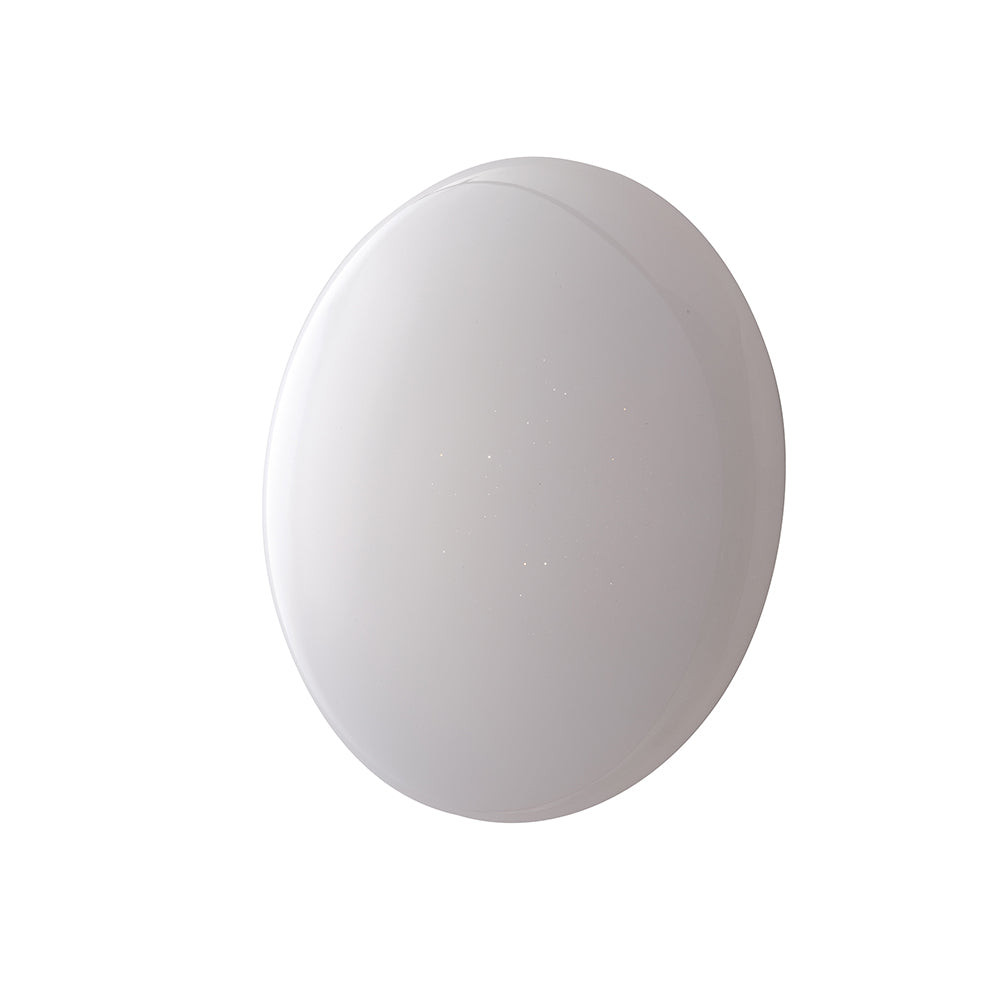 Plafoniera LED A Superficie Rotonda 18W, Diametro 205mm, Bianca, In Alluminio E PVC, Luce Regolabile 3000K-6000K Per Interni IP20
