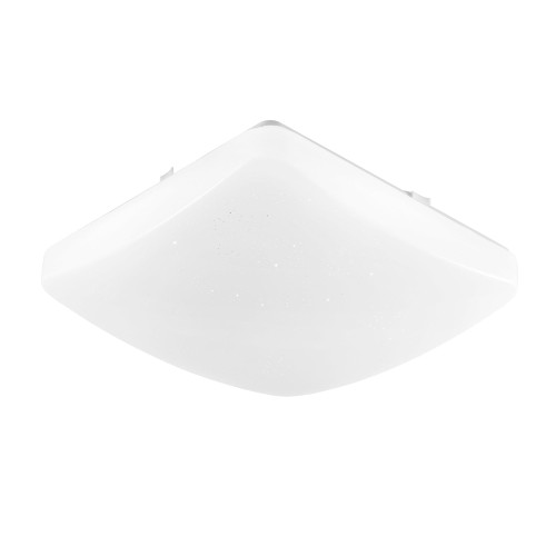 Plafoniera LED MOON quadrata bianca 24W con CCT e telecomando IP44 38 cm. Plafoniera LED MOON quadrata bianca 24W con CCT e telecomando IP44 38 cm.
