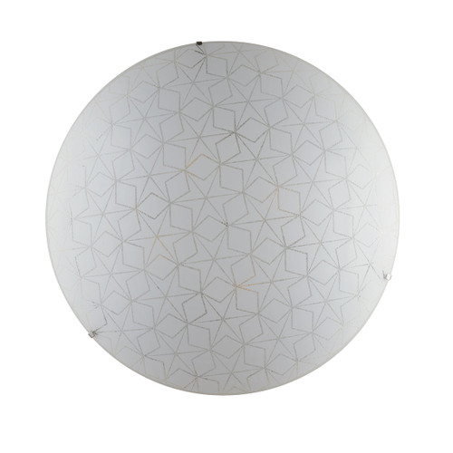 Plafoniera ESAGRAM in vetro bianco 50 cm. Plafoniera ESAGRAM in vetro bianco 50 cm.