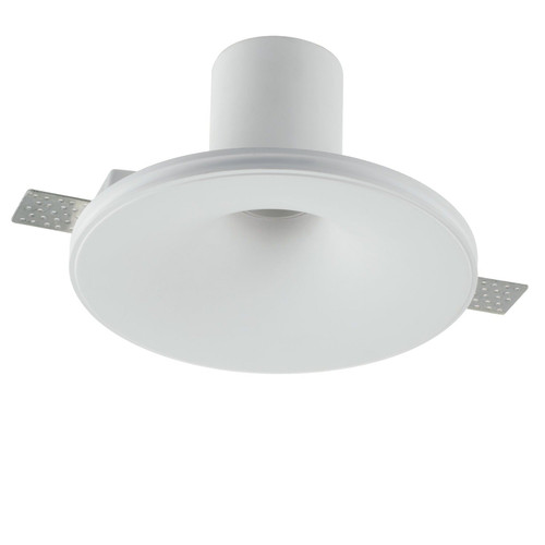 Faretto ad incasso EVA in gesso bianco verniciabile 18x9 cm. (1x27)