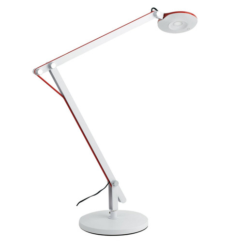 Lampada da lettura LED LOCKE orientabile in metallo bianco luce naturale