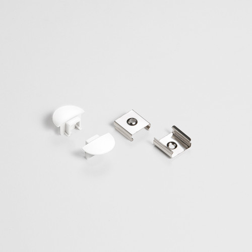Kit 2 pz tappi di chiusura per profilo bianco BERLINO