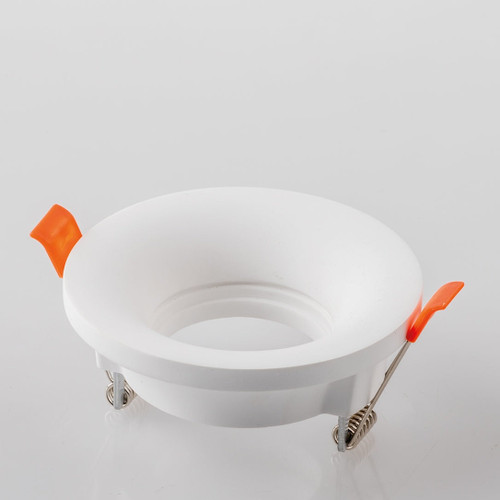 Faretto ad incasso SHADOW rotondo in gesso bianco verniciabile 12x4.5 cm.. (1xGU10)